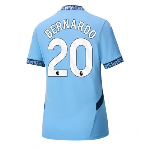 Fotballdrakt Dame Manchester City Bernardo Silva #20 Hjemmedrakt 2024-25 Kortermet